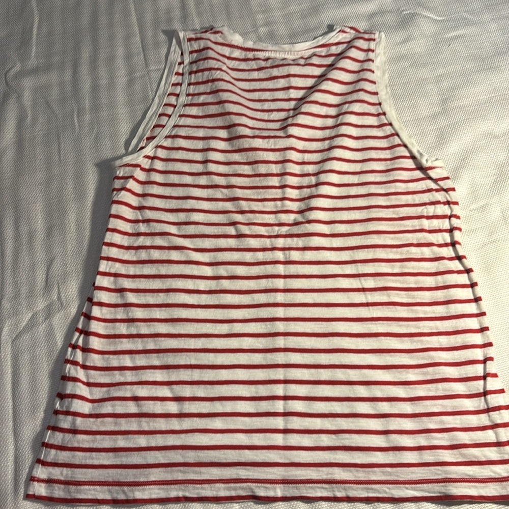 Madewell Tank Tops in Rust, Mauve, and Striped Red - Picture 10 of 14
